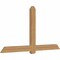 Ekena Millwork Eugene Smooth Timber Gable Bracket, Western Red Cedar, 84"W x 45"H x 3 1/2"D x 5 1/2"F, 13/12 Pitch GBW084X45X0406EUG00SWR - alternate 4
